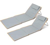 Stagecaptain BM-160 GY/OG Tapis de Plage Layla Lot de 2, Sac: 28 x 18 cm