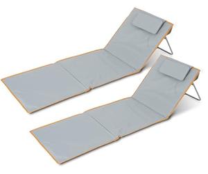 Stagecaptain BM-160 GY/OG Tapis de Plage Layla Lot de 2, Sac: 28 x 18 cm