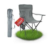 Stagecaptain CSB-5282 Lot de 4 fauteuils de Camping Pliables avec Porte-Boisson, Poche latérale et Sac de Transport. Imperméables, Parfaits pour Camping, Festival, Jardin et Plage.