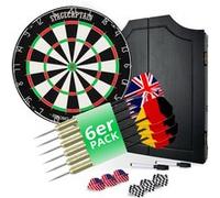 Stagecaptain DBC-1775 BK BullsEye Cible de Fléchettes avec Armoire en bois Noir G