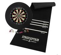 Stagecaptain DBS-1715 BullsEye Pro Cible de Fléchettes Set Complet