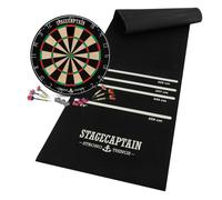 Stagecaptain DBS-1715 BullsEye Pro Jeu de Cible de fléchettes avec Tapis de protection G
