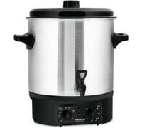 Stagecaptain GWK-27A Chauffe-Glühwein - Autocuiseur avec 27 litres - 2000 watts - Acier inoxydable brossé - Utilisation simple (température et minuterie) - Arrêt automatique - Argent