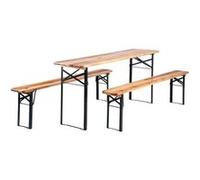 Stagecaptain BB-180 Hirschgarten Ensemble Table et Banc Bois de Jardin 177 cm