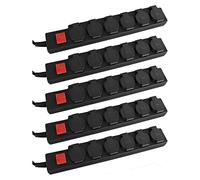 Stagecaptain OPSS-6 BK Multiprise Extérieure 6 Prises avec Interrupteur
