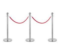 Stagecaptain PLS-150 Deluxe 3pcs Poteau de guidage Système barrières personnes et 2 cordes 1,5m doré G