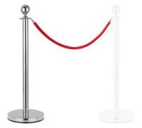 Stagecaptain PLS-150 Deluxe Poteau de guidage Système barrières de personnes et corde 2m argent G