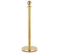 Stagecaptain PLS-150FG Poteau de Séparation Or, Sommet en forme de boule | Poteau en acier inoxydable doré, Compatible avec d’autres poteaux de guidage, Hauteur du poteau: 96 cm, Bonne stabilité, 2 kg