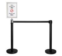 Stagecaptain PLS-200 BKB Poteau de délimitation Système de guidage noir Set de paire avec support