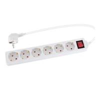 Stagecaptain PSSH-6 rallonge multiprises avec interrupteur blanche G