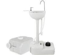 Stagecaptain PSW-17 Quixie Lavabo portable pour camping set deluxe - Station lavage mobile l'extérieur voyage et réservoir d'eau à pompe mécanique - Évier avec roulettes et réservoir d'eaux usées