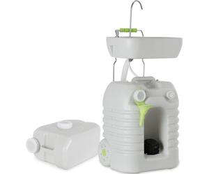 Stagecaptain PSW-45 Quixie Lavabo portable pour camping set deluxe - Station de lavage mobile l'extérieur voyage avec réservoir d'eau à pompe mécanique - Fonction chariotet réservoir d'eaux usées