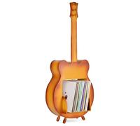 Stagecaptain SR-80 H Étagère de Rangement «Django» Sunburst - Étagère pour LPs - en Bois Massif au Design Guitare - pour jusqu'à 80 disques - Sunburst