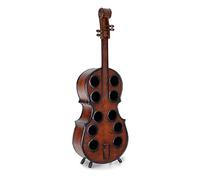 Stagecaptain Stradivino Porte-Bouteilles Bois Vintage pour 10 Bouteilles - modèle Cello Fait Main, Hauteur 135 cm, Support rétro pour Bouteilles de vin.