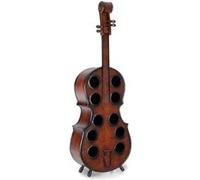 Stagecaptain Stradivino Porte-Bouteilles Bois Vintage pour 10 Bouteilles - modèle Cello Fait Main, Hauteur 135 cm, Support rétro pour Bouteilles de vin.