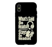 Stagehand Backstage Casque Humour Coque pour iPhone X/XS