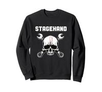 Stagehand Clé à tête de Mort Design Backstage Theater Tech Crew Sweatshirt