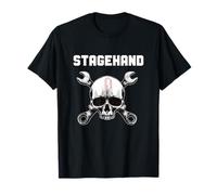 Stagehand Clé à tête de Mort Design Backstage Theater Tech Crew T-Shirt
