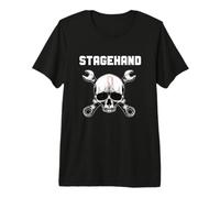 Stagehand Clé à tête de Mort Design Backstage Theater Tech Crew T-Shirt Haut de Gamme