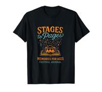 Stages to Pages Festival Journal de Musique Festival Graphique T-Shirt