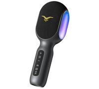 StageSound Microphone Karaoké sans Fil, Compatible avec iPhone/Android | Suppression de la voix, Éclairage LED multicolore, Micro Karaoke Adulte&Enfant, Cadeau de Noël /Fête de la Musique