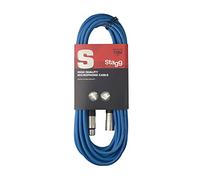 Stagg 10 m câble microphone Prise XLR vers XLR de haute qualité bleu