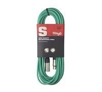 Stagg 10 m câble microphone Prise XLR vers XLR de haute qualité vert
