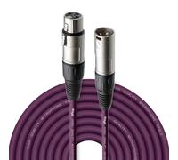 Stagg 10 m câble microphone Prise XLR vers XLR de haute qualité violet | Câble micro 10 m, XLR mâle vers XLR femelle, conforme RoHS - pour micros, sono, consoles, enregistrement et live