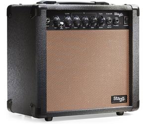 STAGG 15W Amplificateur Pour Guitare Acoustique Avec Réverbération Numérique