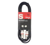 Stagg Music SMC3 RD – Câble micro XLR/XLR 3 m Rouge