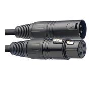 Stagg 22381 Câble DMX 3 m XLR femelle vers XLR mâle, 3 pôles, série S