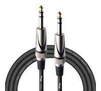 Stagg 3 m Câble Microphone XLR - XLR de Haute Qualité - Noir | Câble guitare jack 3 m, jack 6,3mm mâle/mâle, noir - pour la scène, le studio, la maison et l'école