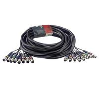 Stagg 58566 Câble multicore 8 x XLR Femelles-8 x XLR Mâles 15 m Noir
