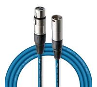 Stagg Music Câble microphone XLR Bleu 3 m