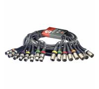 Stagg SML5/8XF8XM E Câble multicore 8 x XLR Femelles-8 x XLR Mâles 5 m Noir