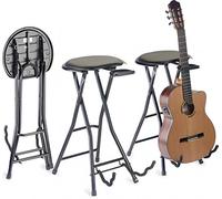 Stagg GIST-350 Tabouret de Guitare + Support pliable Noir