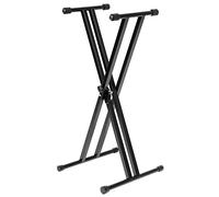 Stagg KXS-A6 Support Clavier Double Embase Forme X Noir