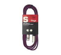 Stagg Microphone XLR 3 m et câble Violet