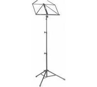 Stagg MUS-A4 BK - Pupitre lyre pliable à support tubulaire, 3 sections, avec housse