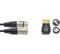 Stagg NMC1R N-Series Microphone Câble XLR Male/Femelle 1 m Noir
