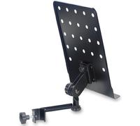 Stagg Petite Plaque Porte-Partitions avec Bras de Fixation | Plaque perforée 31,5 x 24 cm, pince pour tubes 14-35 mm - se fixe sur un pied pour tenir vos partitions
