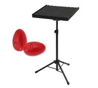Stagg Plateau de table de percussion PCT-600 + œufs Shaker Keepdrum