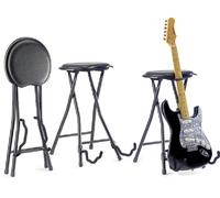 Stagg Pliable Tabouret + Support de Guitare