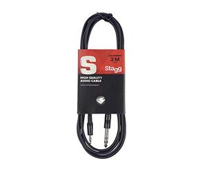 Stagg SAC3MPSPS Câble Jack 6.35 Stereo vers Jack 3.5 Stereo - 3m