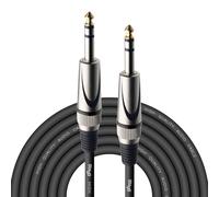 Stagg SAC6PS DL Câble d'Instrument Deluxe Stéréo Jack-Jack 6 m Noir
