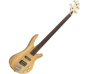 Stagg SBF-40 NAT FL - Guitare basse électrique ''Fusion'', fretless - naturelle