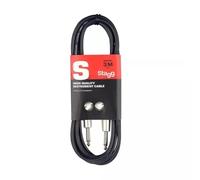 Stagg SGC3DL Câble de Guitare Deluxe Standard 3 m Noir