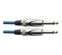 Stagg SGC6DL CBL, câble JACK/JACK, 6 m, bleu