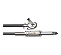 Stagg SGC6PL - Câble instrument, jack/jack (m/m, droit/coudé), 6 m, série S Noir G