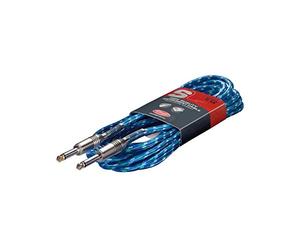 Stagg SGC6VT BL Vintage Tweed Câble d'Instrument 6 m Bleu
